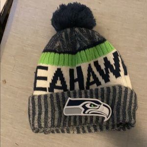 Seahawks football beanie